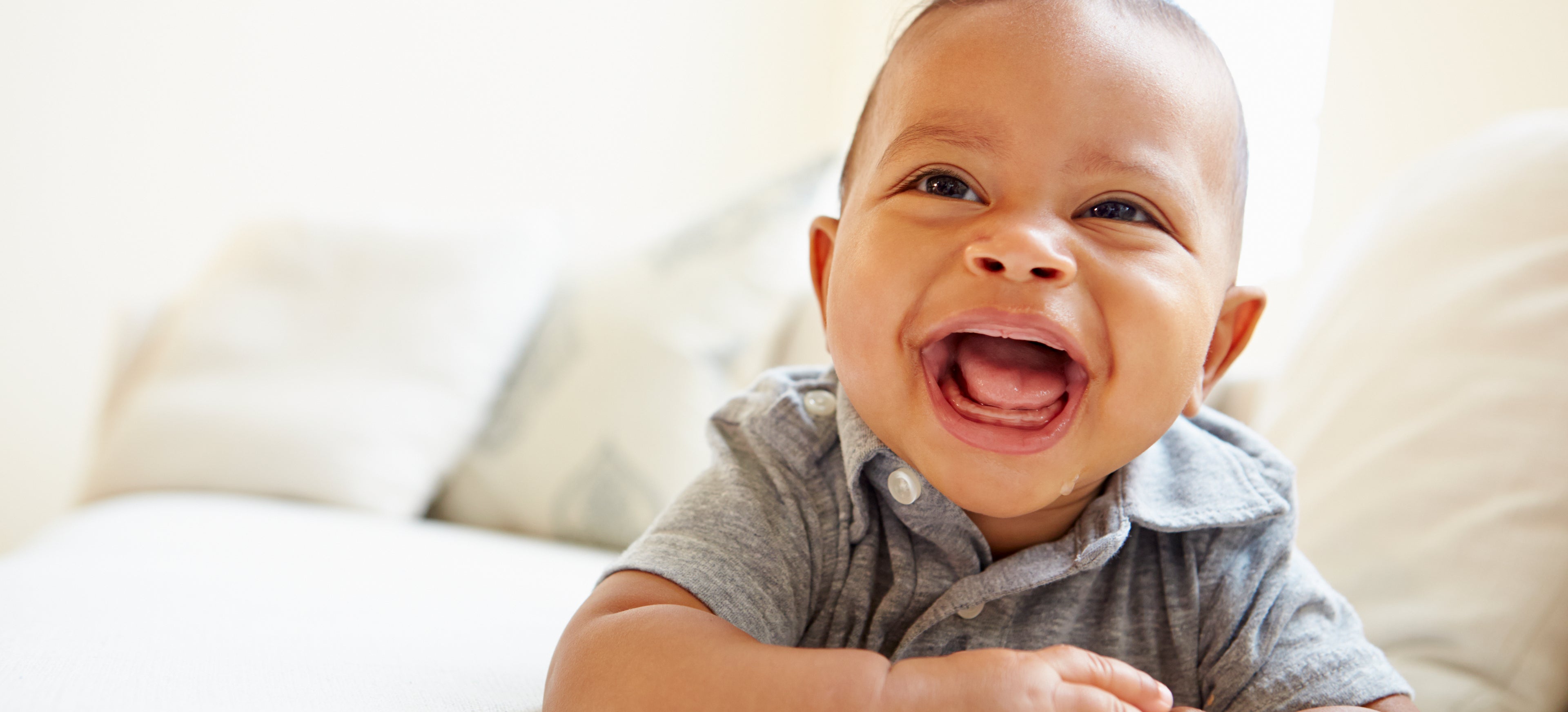 laughing baby boy