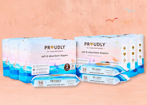 Diaper and wipes 6 box bundle