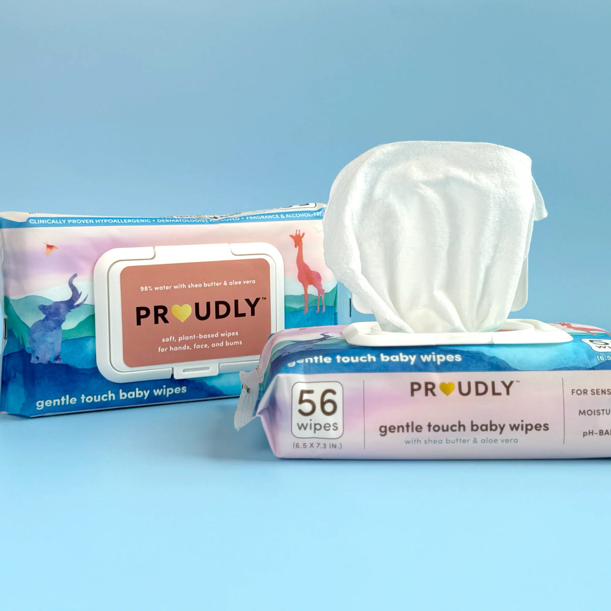 Hypoallergenic Fragrance-Free Baby Wipes with Aloe Vera
